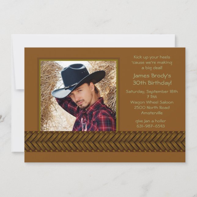 Inbjudan till Rattan Braid Photo (Framsida)