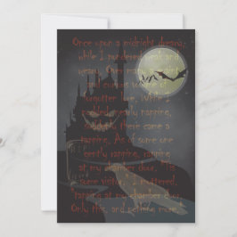 Inbjudan till "Raven" Halloween fest