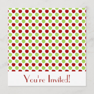 Inbjudan till Red and Grönt Apples