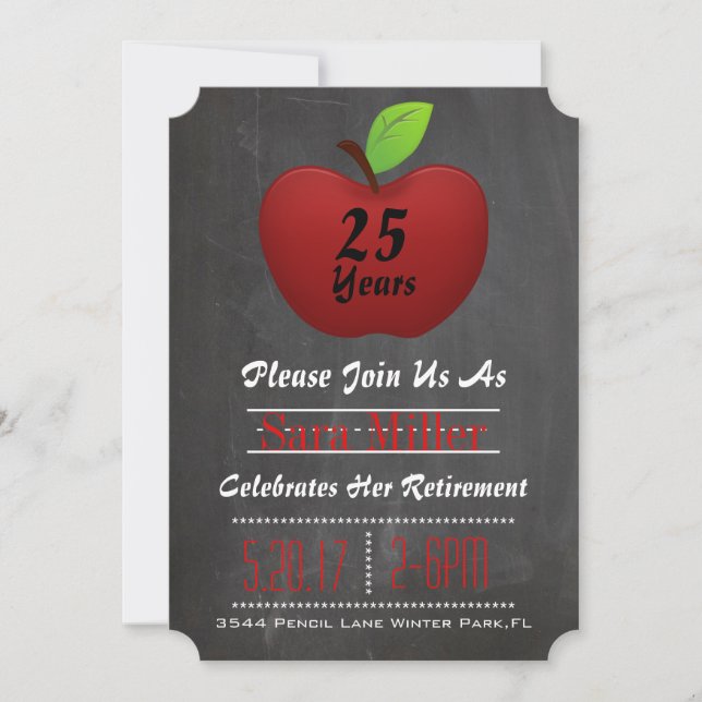 Inbjudan till Red Apple Teacher Pension (Framsida)
