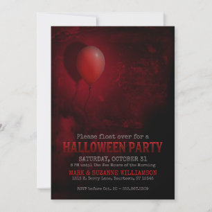 Inbjudan till Red Balloon Scary Halloween fest