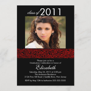 Inbjudan till Red & Black Photo Studenten