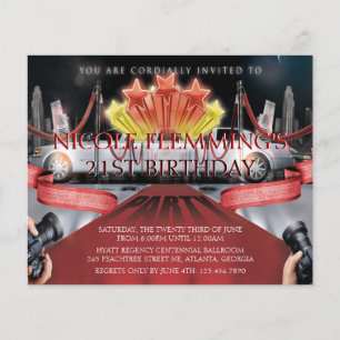 Inbjudan till Red Carpet Birthday