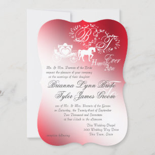 Inbjudan till Red Fairy Tale Wedding