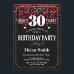 Inbjudan till Red Glitter 30års födelsedag<br><div class="desc">Inbjudan till Red Glitter 30års födelsedag. Vit typografi. Svartvitt krita - bakgrund. Vuxen födelsedag. Manliga Manar eller Kvinnor födelsedag. Barnpojke eller Dam Tonåring tonårsdagen Inbjudan. 13:e 15:e 16:e 18:e 20:e 30:e 40:e 60:e 70:e 80:e 90:e 100:e. Vilken ålder som helst. Om du vill göra ytterligare anpassningar klickar du på knappen...</div>