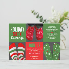 Inbjudan till Red & Grönt Helgdag Sock Exchange Pa