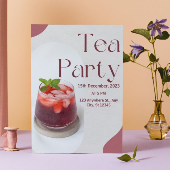 Inbjudan till Red Grönt Tea Party (Skapare uppladdad)