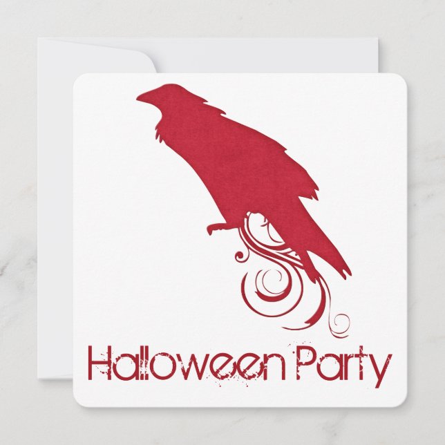 Inbjudan till Red Raven Halloween fest 2 (Framsida)