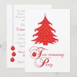 Inbjudan till Red Snöre Julgran Trimming Party