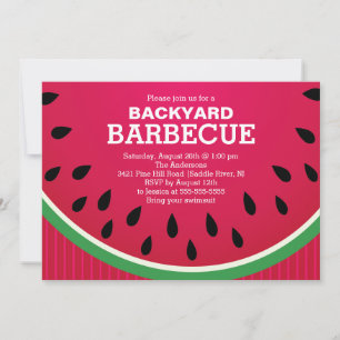 Inbjudan till Red Watermelon Summer BBQ
