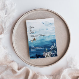 Inbjudan till rehearsal vid Rustic Ocean Dinner