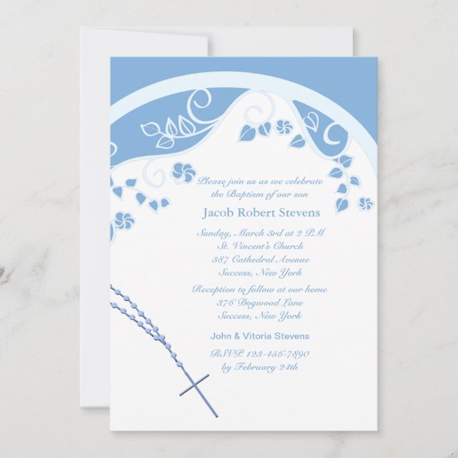 Inbjudan till Religiösa av blå domän (Framsida)