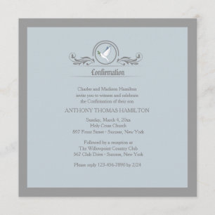 Inbjudan till Religiösa av symbolisk duva