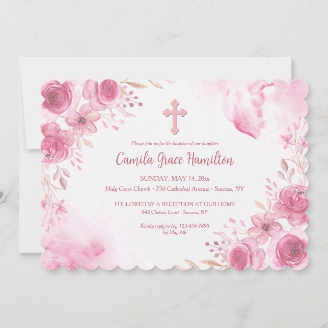 Inbjudan till Religiösa för rosa inspiration (Framsida)