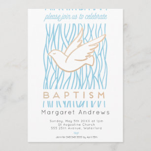 Inbjudan till Religiösan Golden Dove Baptism
