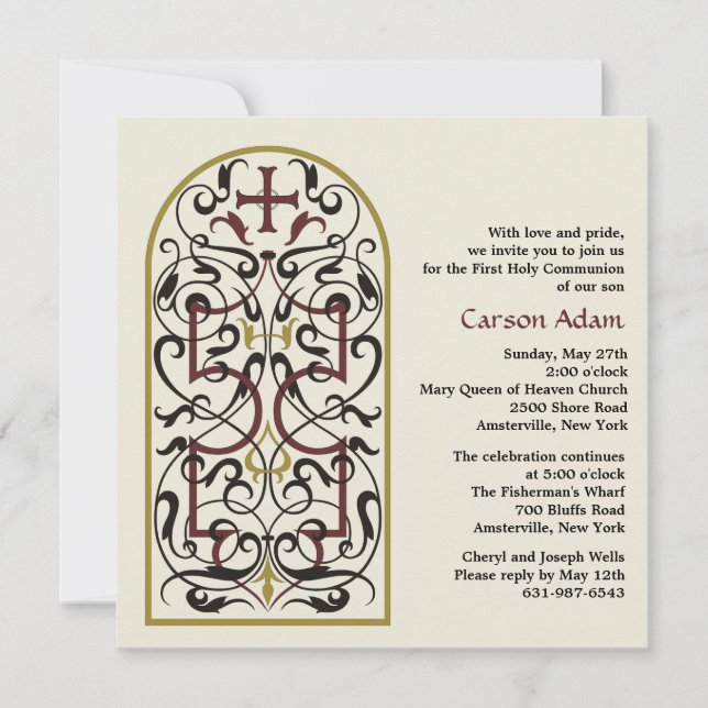 Inbjudan till Religiösan i katedralfönstret (Framsida)