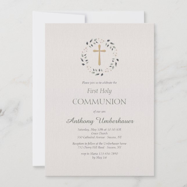 Inbjudan till Religiösan Kor i cirklad (Framsida)