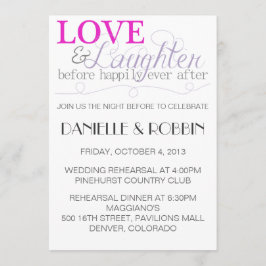 Inbjudan till repetition av kärlek och skratt