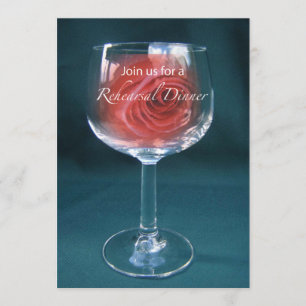 Inbjudan till repetitionsmiddag Wineglass Ro