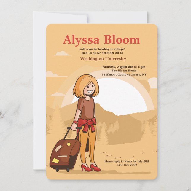 Inbjudan till resande flickor (Framsida)