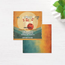 Inbjudan till Retro Bowling Barns födelsedag-parti