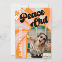 Inbjudan till Retro Hippie Photo Studenten