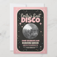 Inbjudan till Retro Last Disco Bachelorette Helg