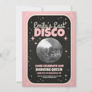 Inbjudan till Retro Last Disco Bachelorette Helg