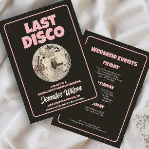 Inbjudan till Retro Last Disco Bachelorette Helg
