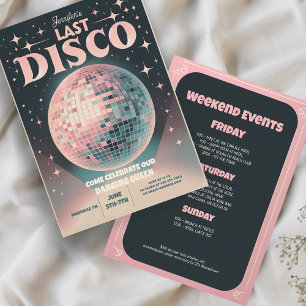 Inbjudan till Retro Last Disco Bachelorette Helg
