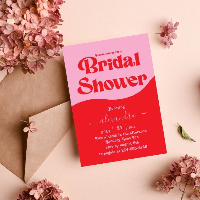 Inbjudan till Retro-Möhippan på 70-talet för Rosa  (Skapare uppladdad)