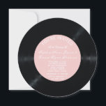 inbjudan till retro Vinyl Record Wedding<br><div class="desc">Unik design med ett verkligt foto av en vinylpost. Det här rundade skriptet och den vackra  bakgrunden ge är en speciell beröring till bröllop-temat för återmusik. Matchningsinbjudan,  osa,  porto frimärke med mera finns i Retro Vinyl Record Music Bröllop Theme-samlingen. Se det nedan!</div>