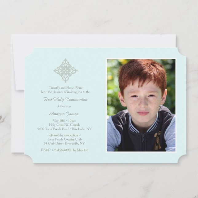 Inbjudan till Reverent Kor Religiösa Photo (Framsida)