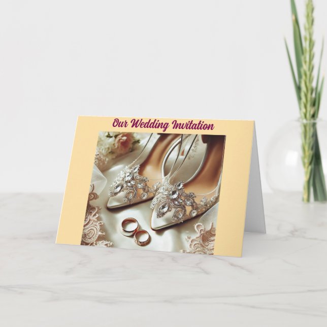 Inbjudan till Ring & Shoe Wedding (Framsida)