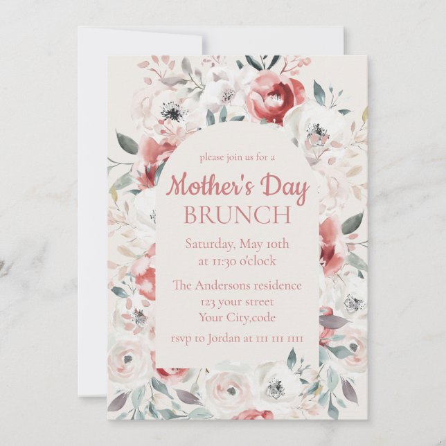 Inbjudan till ro Garden Mors dag Brunch (Framsida)