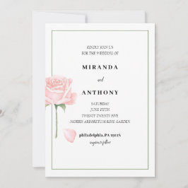 Inbjudan till Ro Garden Wedding