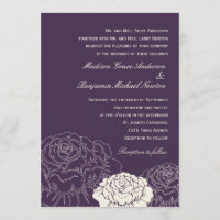 Inbjudan till Ro Garden Wedding - Lila