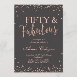 Inbjudan till Ro Guld 50 och Fabulous Birthday