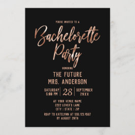 Inbjudan till ro-Guld-typografi av Bachelorette-pa