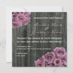 Inbjudan till Ro och Barnwood Wedding