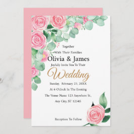 Inbjudan till ro och eukalyptus-bröllop