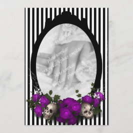 Inbjudan till Ro och Skull Ram Goth Wedding