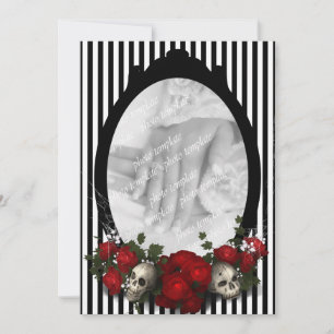 Inbjudan till Ro och Skull Ram Goth Wedding