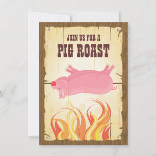 Inbjudan till Roast Party i gris