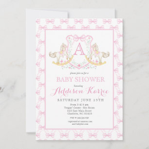 Inbjudan till Rocking Horse Baby Shower