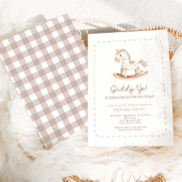 Inbjudan till Rocking Horse Baby Shower