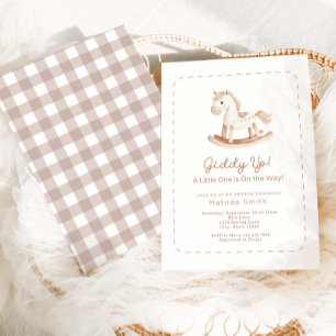 Inbjudan till Rocking Horse Baby Shower