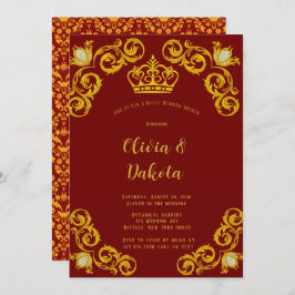 Inbjudan till Röda och Guld Royal Krona Möhippa 