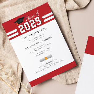 Inbjudan till Röda vita grad-partiet studenten 202