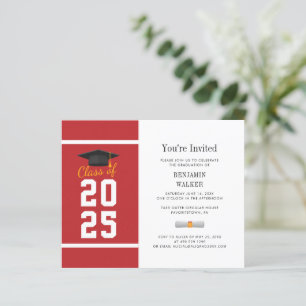 Inbjudan till Röda vita grad-partiet studenten 202